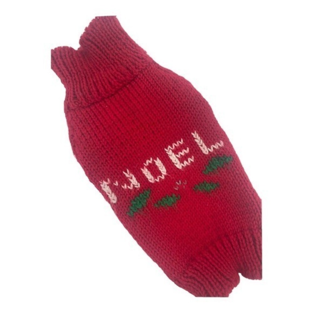 Noel Turtle Neck Dog Sweater Sleeves Size‎ Small Holiday Christmas Puppy Sweater